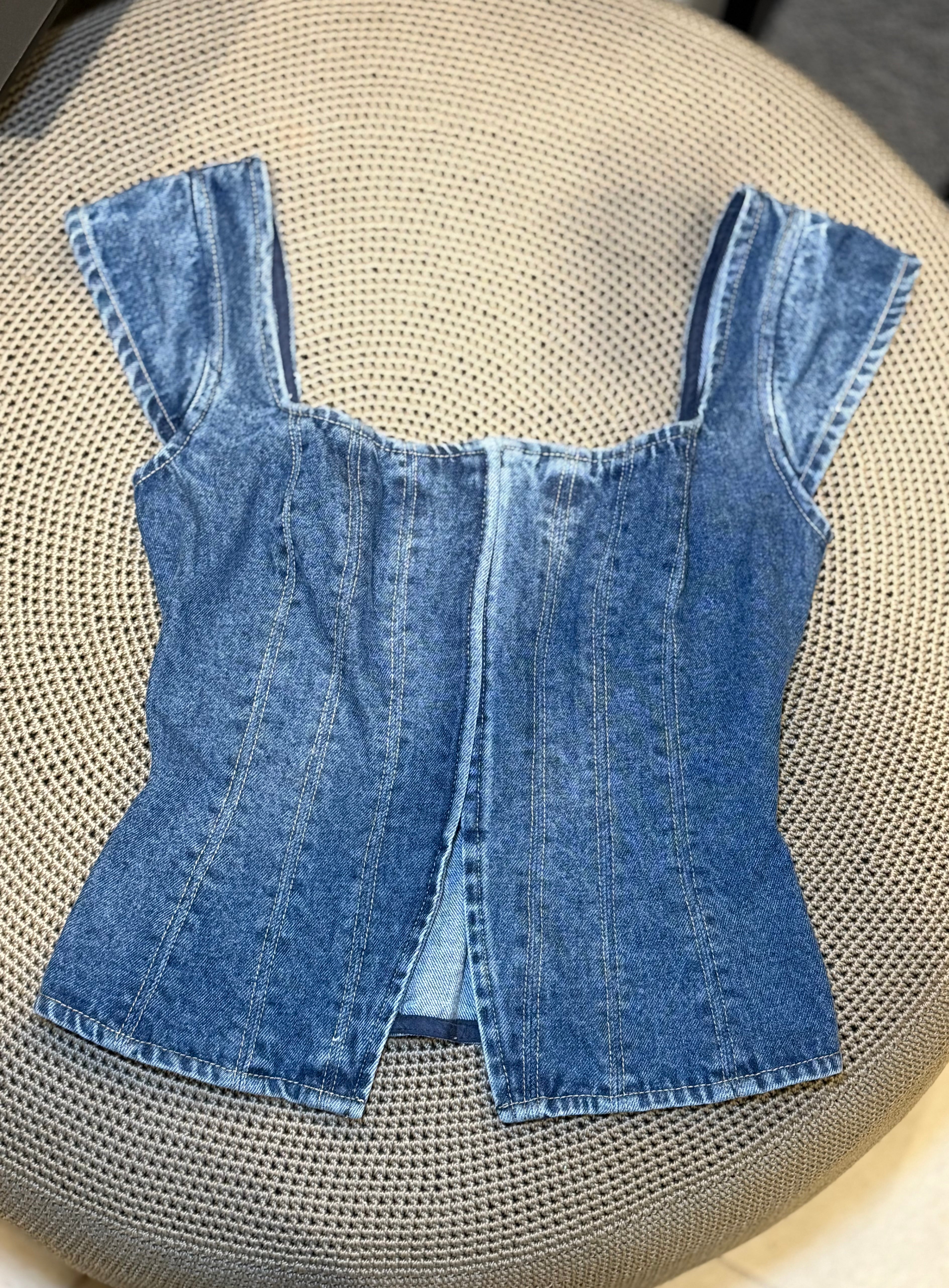 Coastal Denim Top