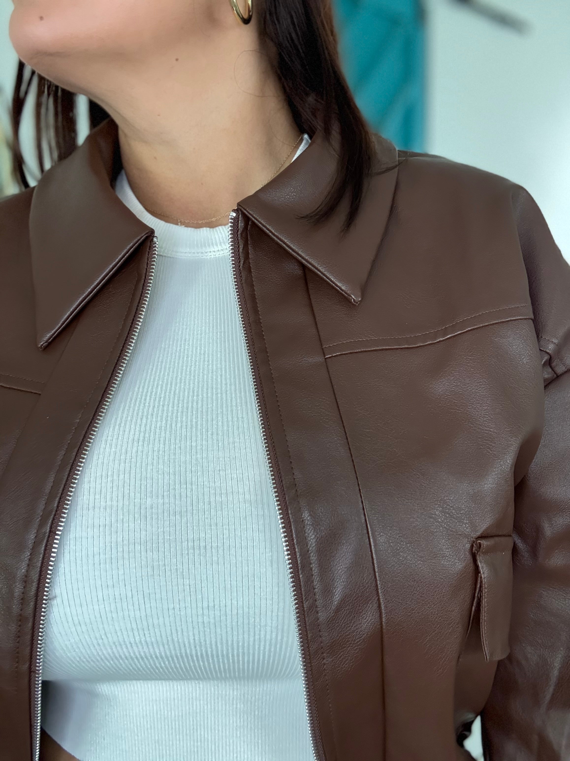 Brown Oversized Jacket