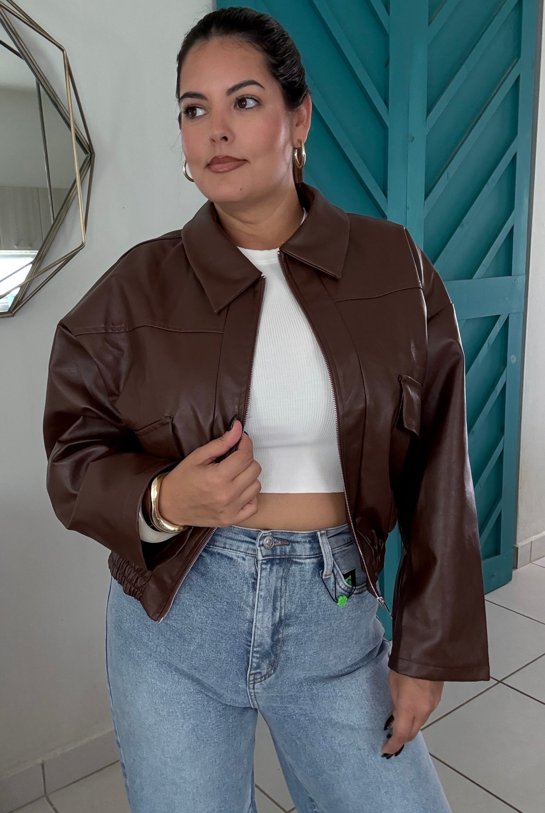 Brown Oversized Jacket